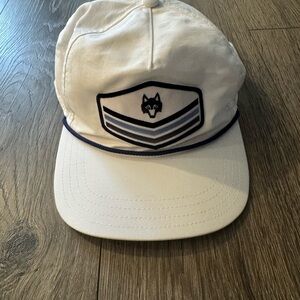 Greyson White Kids Hat with Wolf Design
